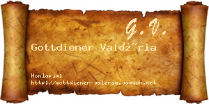 Gottdiener Valéria névjegykártya